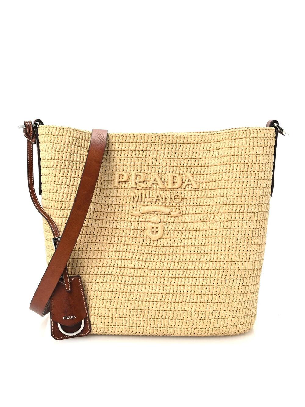 Prada Crochet Vitello Secchiello Bucket #354895P12B